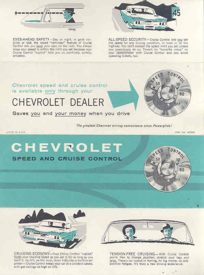 1960 Chevrolet Speed-Control Foldout Page 1